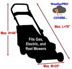 Heavy Duty Waterproof Lawn Mower Cover with Drawstring
