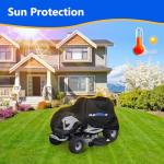 Waterproof Riding Lawn Mower Cover with Storage Bag