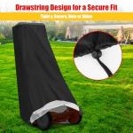 Heavy Duty Waterproof Lawn Mower Cover with Drawstring
