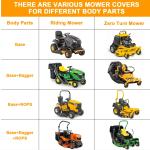 Heavy Duty Waterproof Riding Lawn Mower Cover