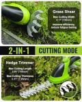 Cordless Grass Shear and Hedge Trimmer with Battery
