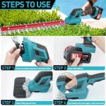 Sinbyuer 2-in-1 Cordless Hedge Trimmer & Grass Shear