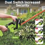 SUNCHERS Cordless 20V Hedge Trimmer with Batteries