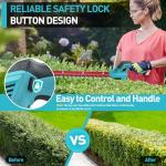 Sinbyuer 2-in-1 Cordless Hedge Trimmer & Grass Shear