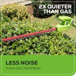 Greenworks 22-Inch Cordless Hedge Trimmer with Battery