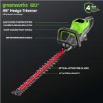 Greenworks 80V 26" Brushless Hedge Trimmer Kit
