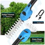 Lightweight 2-in-1 Cordless Hedge Trimmer and Shear