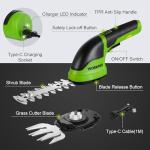 Cordless USB-C Hedge Trimmer for Easy Gardening