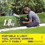 Cordless Hedge Trimmer Set with Batteries and Charger
