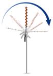 16" Gas Hedge Trimmer Attachment with Dual Action
