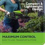 Greenworks 80V 26" Brushless Hedge Trimmer Kit