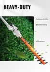16" Gas Hedge Trimmer Attachment with Dual Action