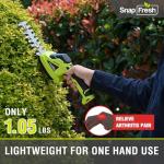 SnapFresh Cordless Hedge Trimmer with Charger