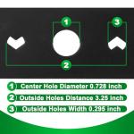 Wadoy 21" Lawn Mower Blade 2-Pack for Greenworks