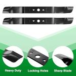 Wadoy 21" Lawn Mower Blade 2-Pack for Greenworks