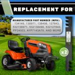 Commercial Mulching Lawn Mower Blades 42 Inch 2 Pack