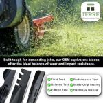 Commercial Mulching Lawn Mower Blades 42 Inch 2 Pack