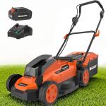 Cordless 2-In-1 Electric Lawn Mower, 13 Inch