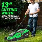 SOYUS Cordless Electric Lawn Mower with Battery