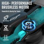 YARDCARE 36V Brushless Cordless Lawn Mower Bundle
