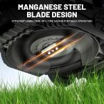 Orange Battery-Powered 13-Inch Lawn Mower