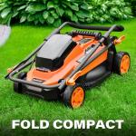 Cordless 2-in-1 Electric Lawn Mower, 13 Inch