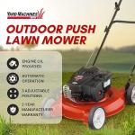 20-Inch Gas Push Lawn Mower with Engine Oil