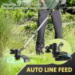 20V Cordless String Trimmer with Batteries and Fast Charger