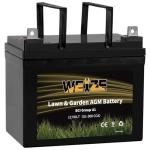 Weize 12V AGM Battery for Lawn Mowers and Tractors