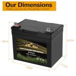 Weize 12V AGM Battery for Lawn Mowers and Tractors