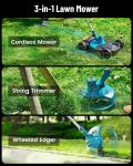 SEESII Electric String Trimmer Edger and Leaf Blower Combo