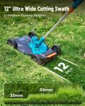 SEESII Electric String Trimmer Edger and Leaf Blower Combo