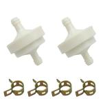 Inline Gas Fuel Filter for Lawn Mowers - 1/4 Inch