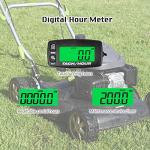 HonorMeet Digital Engine Tach Hour Meter with Alerts
