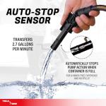 Battery-Powered Fuel Transfer Pump with Auto-Stop