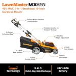 LawnMaster 48V 19-inch Cordless Brushless Mower