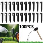 100 Pegs for Robotic Lawnmower Boundary Cables