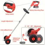 Cordless Electric Lawn Mower with Dual Batteries