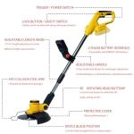 Cordless Electric Weed Wacker for Dewalt 20V