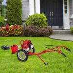 Gas Powered 49cc 2-Stroke Walk-Behind Lawn Mower