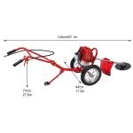 Gas Powered 49cc 2-Stroke Walk-Behind Lawn Mower