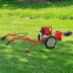 Gas-Powered 49cc 2-Stroke Walk-Behind Lawn Mower