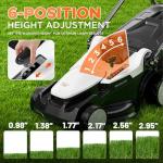 Litheli 16-Inch Cordless Electric Lawn Mower