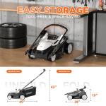 Litheli 16-Inch Cordless Electric Lawn Mower