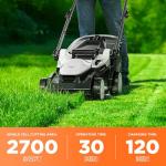 Litheli 16-Inch Cordless Electric Lawn Mower