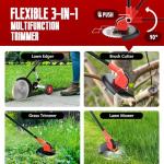 Powerful 4-in-1 Cordless Electric Weed Wacker