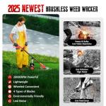 Powerful 4-in-1 Cordless Electric Weed Wacker
