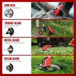 Powerful 4-in-1 Cordless Electric Weed Wacker