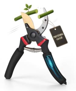 Professional 8" Pruning Shears and Garden Scissors