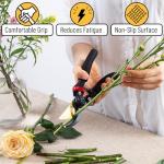 Ergonomic 8" Heavy-Duty Pruning Shears with Titanium Blades